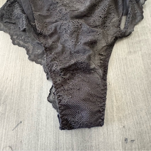 Victoria's Secret black lace wicked unlined balconette TEDDY Bodysuit XS NWT - Picture 9 of 15